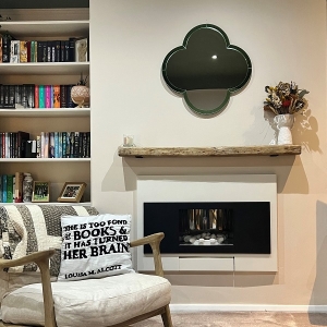 Old reclaimed mantle shelf