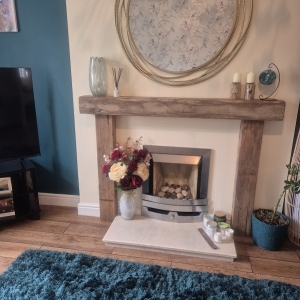 Pine beam fire surround 1 Thumb